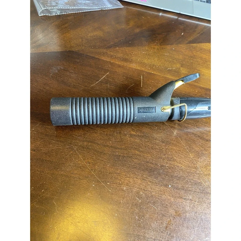 VTG Conair 1 In. Gold Tourmaline Ceramic Curling Iron for Small Curls, Tested